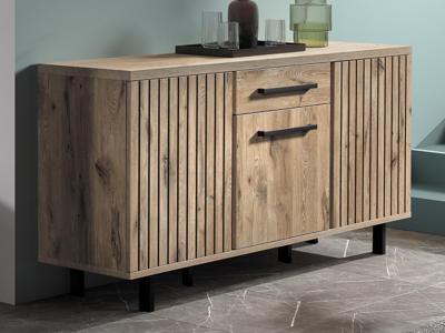 Dressoir TIMANFAYA 3 deuren 1 lade canyon eik Dressoir TIMANFAYA 3 deuren 1 lade canyon eik