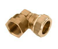 Bonfix knelkoppeling - knie - binnendraad - 3/4 x 28mm - Messing