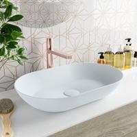 MONDIAZ ONNI Waskom solid surface 55cm kleur Clay / Clay - thumbnail