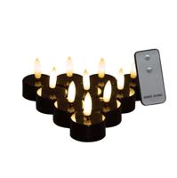 Theelicht 3d vlam batterij zwart 10st Anna's Collection - Annas collection - thumbnail