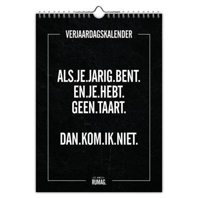 Rumag A4 Verjaardagskalender