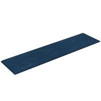 VidaXL Wandpanelen 12 st 1,08 m² 60x15 cm fluweel blauw - thumbnail