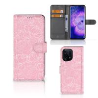 OPPO Find X5 Hoesje White Flowers - thumbnail
