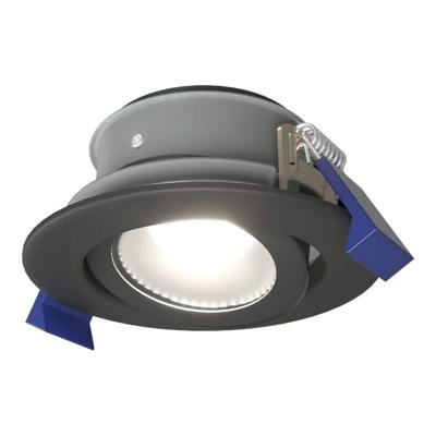 Lima LED inbouwspot - 4 Watt 345 Lumen - 6500K daglicht wit - GU10 - Dimbaar - Rond - Kantelbaar - IP65 Waterdicht - Zwart - Voor binnen, buiten en badkamer