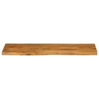 Tafelblad met natuurlijke rand 120x40x2,5 cm massief mangohout - thumbnail