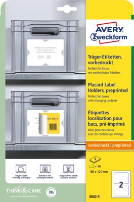 Positioneeretiket avery 8002 160x120 bedrukt 10st Positioneeretiket avery 8002 160x120 bedrukt 10st