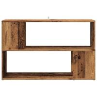 Boekenkast 100x24x63 cm bewerkt hout oud houtkleurig - thumbnail