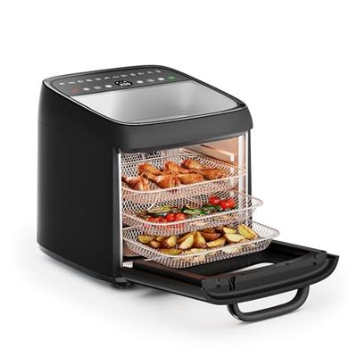 Princess 01.182494.01.001 Airfryer 12.6 l Anti-aanbaklaag, Digitale timer, Controlelampje Zwart