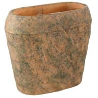 PTMD bloempot lourdes geel/groen 40 cm | 2 stuks - thumbnail