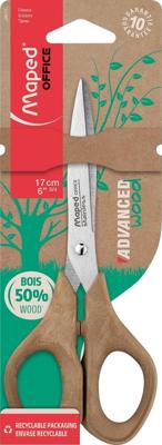 Schaar maped office advanced wood 17cm bruin Schaar maped office advanced wood 17cm bruin