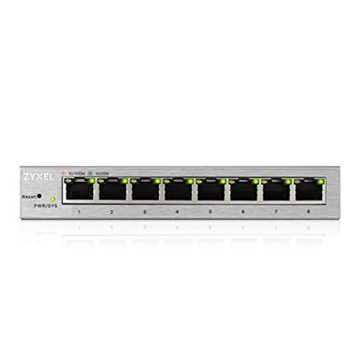 ZyXEL GS1200-8 Managed Gigabit Ethernet (10/100/1000) Zilver - thumbnail