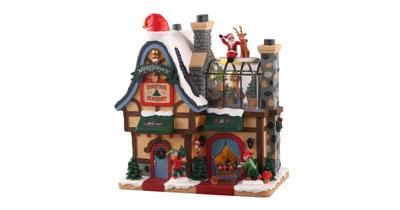 Lemax north pole nursery verlicht kersthuisje Santa&apos;s Wonderland 2021