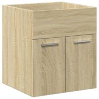 2-delige Badkamermeubelset bewerkt hout sonoma eikenkleurig - thumbnail