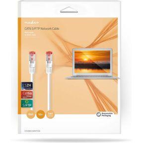 Nedis CAT6a netwerkkabel | S/FTP | RJ45 Male | RJ45 Male | 10.00 m | Rond | LSZH | Wit | Doos - CCGB85330WT100