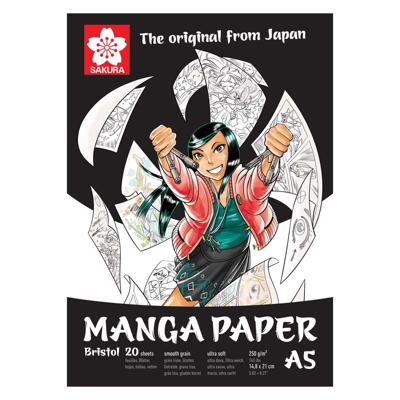 Sakura manga papier a5, 250g, 20 vellen