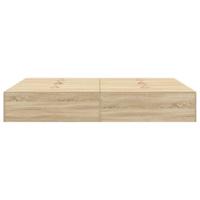 Bedframe Sonoma eiken 190 x 140 x 31.5 cm Bewerkt hout - thumbnail
