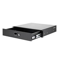 Adam Hall 87402 racklade 2U staal met slot - thumbnail