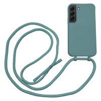 Høyde - Samsung Galaxy S22 - Telefoonhoes met koord - Donkergroen - thumbnail