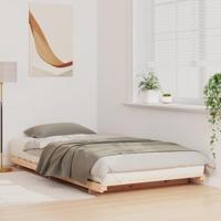 Bedframe Bruin 80 x 210 cm Massief grenenhout - thumbnail