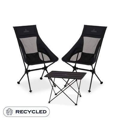 Set Sarek Comfort | in 2 x Sarek Comfort Stoel + 1 Amosen Tafel | Onze Size