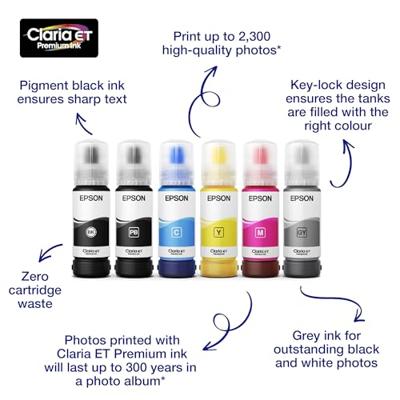 Inkt voor cartridge navulverpakking Epson Ecotank 114 70 ml