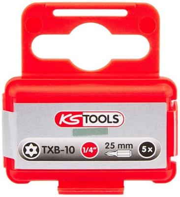 KS Tools 911.2283 9112283 Torx-bit TB 10 Speciaal staal Vernikkeld C 6.3 5 stuk(s)