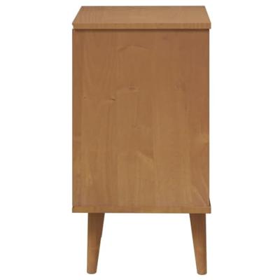 Nachtkastje MOLDE 40x35x65 cm massief grenenhout bruin