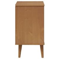Nachtkastje MOLDE 40x35x65 cm massief grenenhout bruin - thumbnail