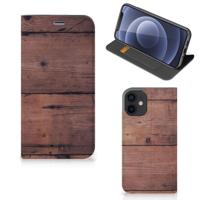 iPhone 12 Mini Book | Wallet Case | Old Wood - thumbnail