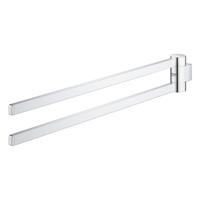GROHE Selection Handdoekhouder - 40cm - dubbel - draaibaar - chroom 41063000 - thumbnail