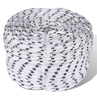 VidaXL Boottouw gevlochten 8 mm 500 m polyester wit VidaXL Boottouw gevlochten 8 mm 500 m polyester wit
