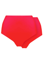 Magic 2-pak seamless dames taille slip - Invisible - Onzichtbaar ondergoed - - XL - Rood - Onderbroek - Ondergoed - XL - Onderbroek - Ondergoed - - thumbnail