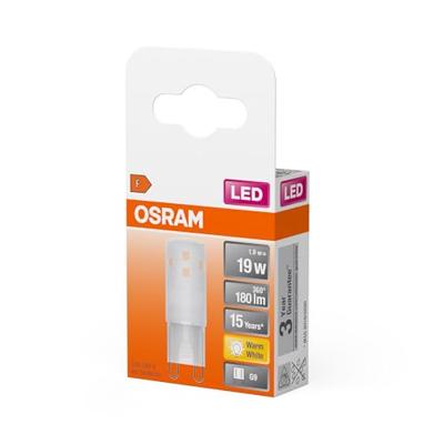 OSRAM HOMELIGHTING 4058075757943 LED-lamp Energielabel F (A - G) G9 Speciale vorm 1.9 W = 19 W Warmwit (Ø x h) 15 mm x 15 mm 1 stuk(s) OSRAM HOMELIGHTING 4058075757943 LED-lamp Energielabel F (A - G) G9 Speciale vorm 1.9 W = 19 W Warmwit (Ø x h) 15 mm x 15 mm 1 stuk(s)