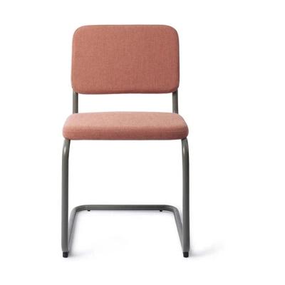 Jesper Home Eetkamerstoel 'Mugi' Olive Frame, kleur Coral Kiss