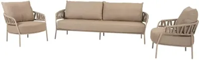 4 Seasons Outdoor stoel-bank loungeset calma latte