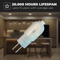 10x G4 LED Lamp - 1,5 Watt 140 lumen - 6500K Daglicht wit - 12V - Vervangt 13 Watt - T3 halogeen - thumbnail