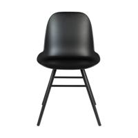 Zuiver Albert Kuip eetkamerstoel All Black - thumbnail