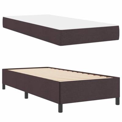 Boxspring bed Bruin 100 x 200 cm Stof, Engineered Hout