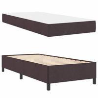 Boxspring bed Bruin 100 x 200 cm Stof, Engineered Hout - thumbnail