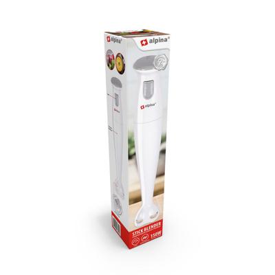 Alpina staafmixer wit/grijs