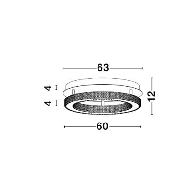 Lyora PlafondlampFiore goud Ø 60cm - 9285620 - thumbnail