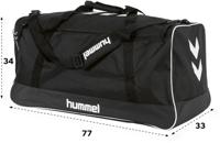 hummel Team Elite II Voetbaltas Zwart Wit - thumbnail