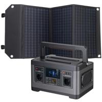 BRESSER Set Portable Powerstation 500 W + Mobiele zonnelader 60 W - thumbnail