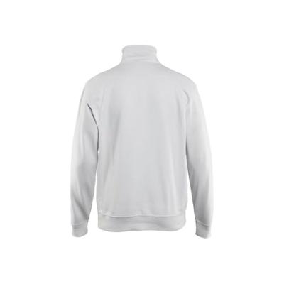 Blåkläder Sweatshirt met halve rits 33691158 | Wit | Maat XS - 7330509466162