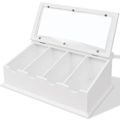 VidaXL Besteklade mdf wit barok stijl