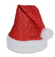 Kerstmuts Rood Glitter - thumbnail