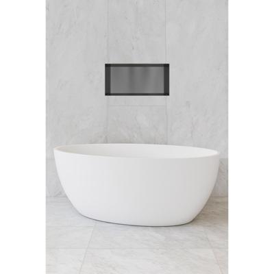 Hotbath &More Inbouwnis - 30 x 60 x 10 cm - Frameless - Geborsteld Gunmetal PVD