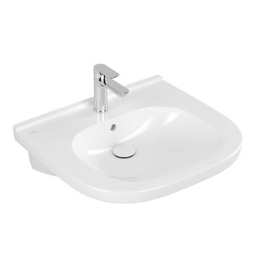 Villeroy & Boch O.novo Vita wastafel 61x55 cm met overloop, wit alpin