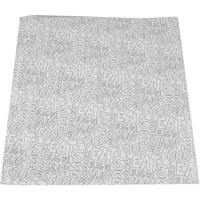 Vel | hamburgervel | papier + Wax | 33x34cm | Words | 5000 stuks - thumbnail