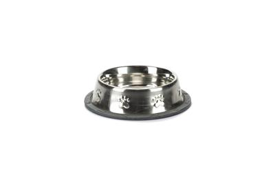 Hondervoerbak antislip met voetopdruk. 16,5 cm